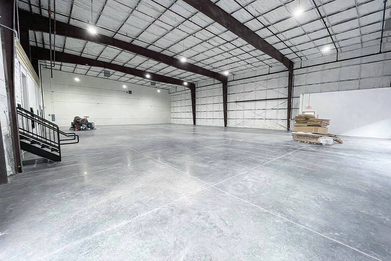 Concrete floor installation