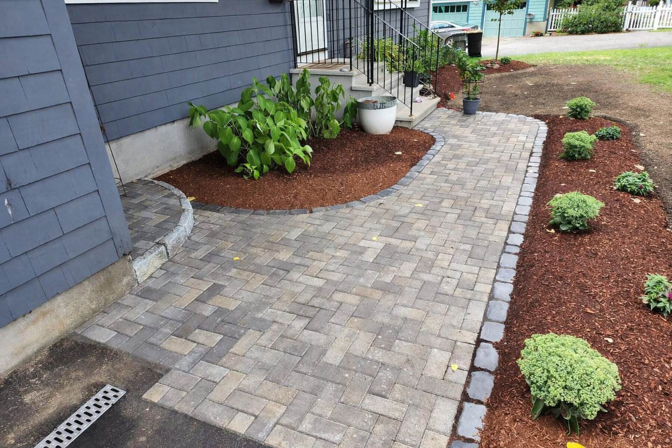 Concrete patio construction in Cambridge, MA